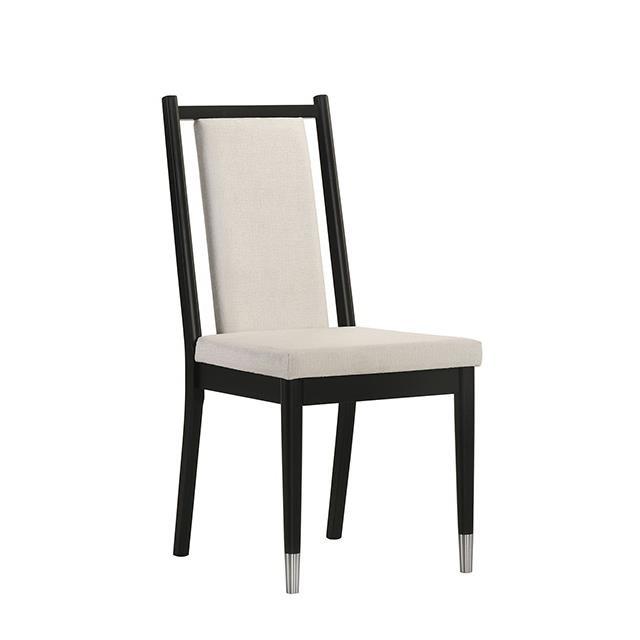 Large Picture of Furniture of America Maidstone FM32001BK-SC-2PK Set Of 2 Side Chair