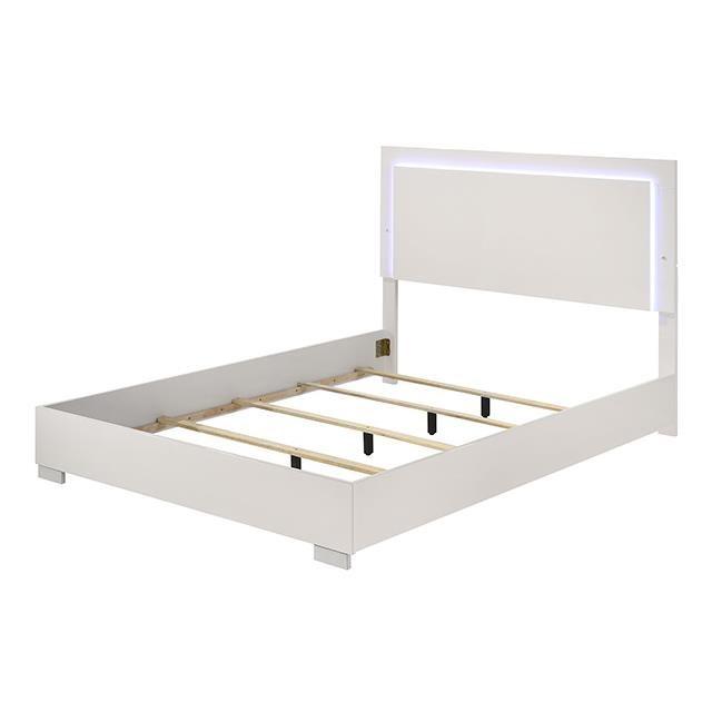 Large Picture of Furniture of America Sinistra FM7211WH-Q-BED Queen Bed