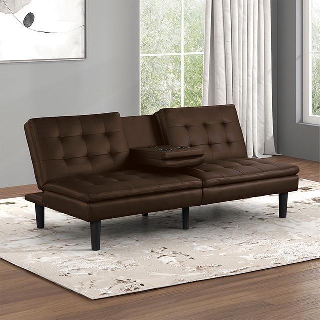 Large Picture of Furniture of America Eidsberg FM2908BR Futon Sofa Bed