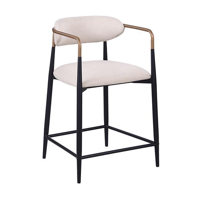 Furniture of America Streatham FM37002BK-PC-2PK Set Of 2 Counter Height Chair