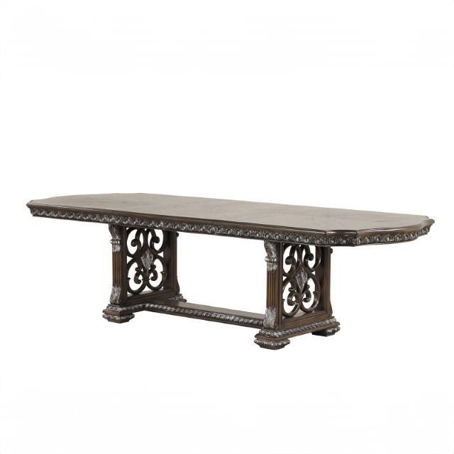 Large Picture of Furniture of America Promenade FM31002DB-T-7PC 7 Pc Dining Table Set