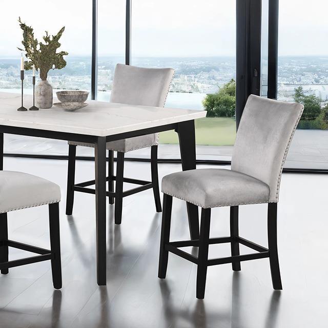Large Picture of Furniture of America Sabro FM3330BK-PT-5PC 5 Pc Counter Height Table Set