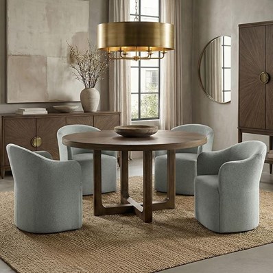 Furniture of America Clarksburg FM39018WN-RT-5PC04LG 5 Pc Dining Table Set
