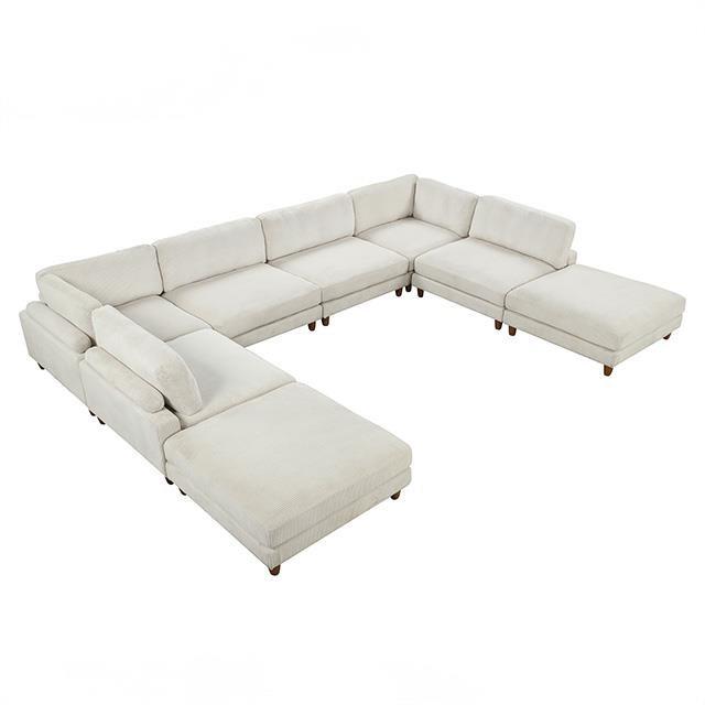 Large Picture of Furniture of America Dagenham FM6800BG-B Sectional
