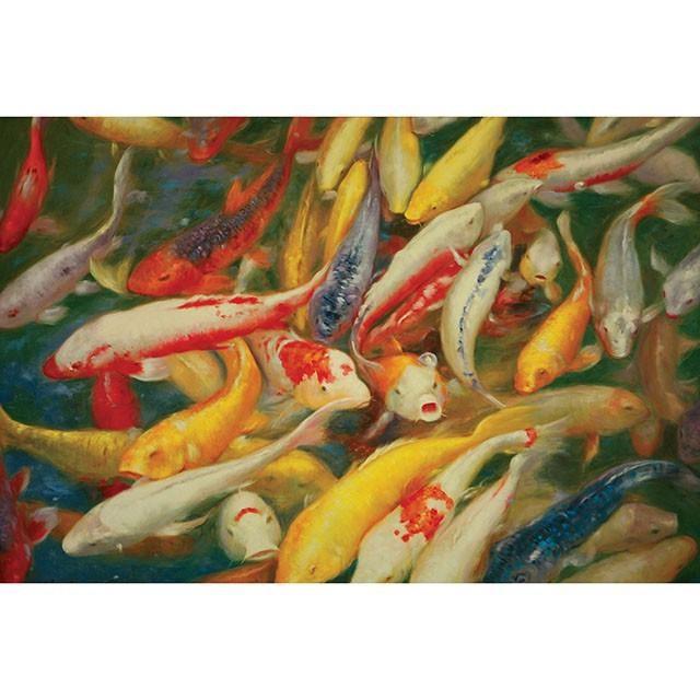 Large Picture of Furniture of America Koi AP-B28 Printed Canvas Painting