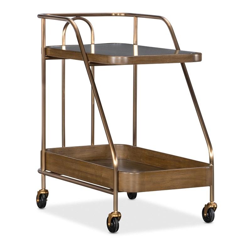 Hooker Furniture Commerce and Market 7228-50763-85 Walnut Wine and Bar Cart