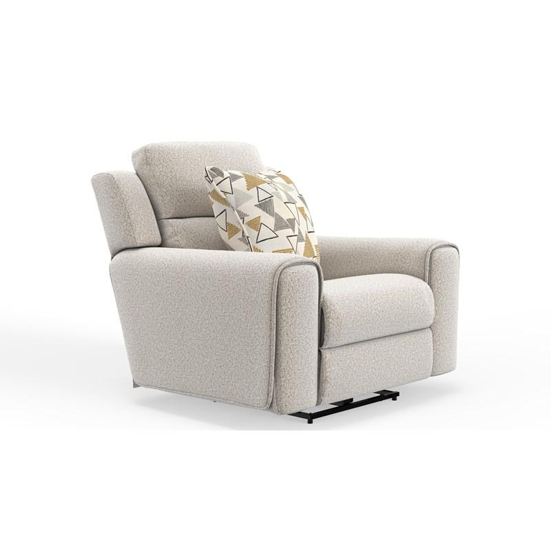 Large Picture of Catnapper Micah 615407 Power Headrest Power Deep Seat Lay Flat Recliner - Oatmeal