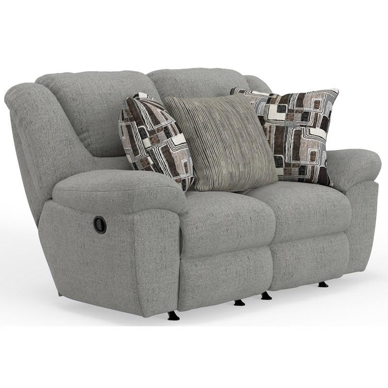 Large Picture of Catnapper Trifecta 16522 Rocking Reclining Loveseat - Nature
