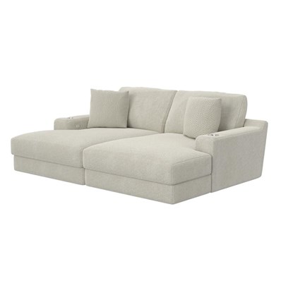 Jackson Furniture Cozy 344516 RSF Chaise with USB - Pearl