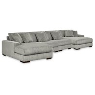 Signature Design by Ashley Lindyn 21105S20 4 pc Sectional with Double Chaise (Sectionals - Stationary)