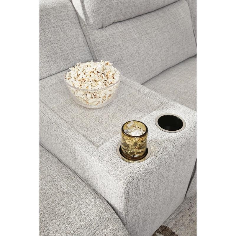 Large Picture of Signature Design by Ashley Modmax II 65907S45 7 pc Power Reclining Sectional with Chaise and Audio Console