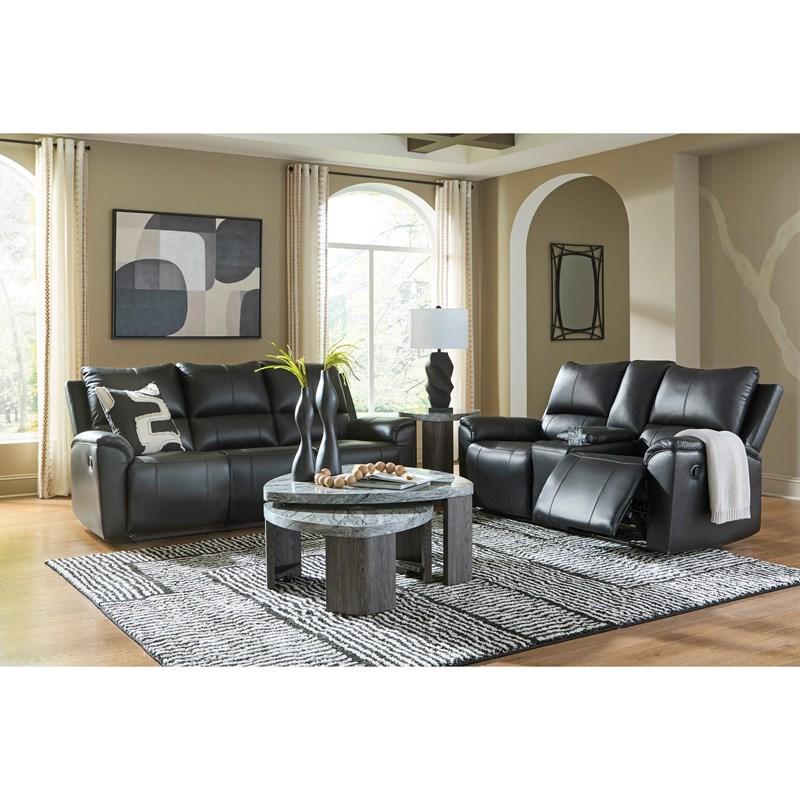 Large Picture of Signature Design by Ashley Glossmore PCU1170094C DBL Reclining Loveseat with Console