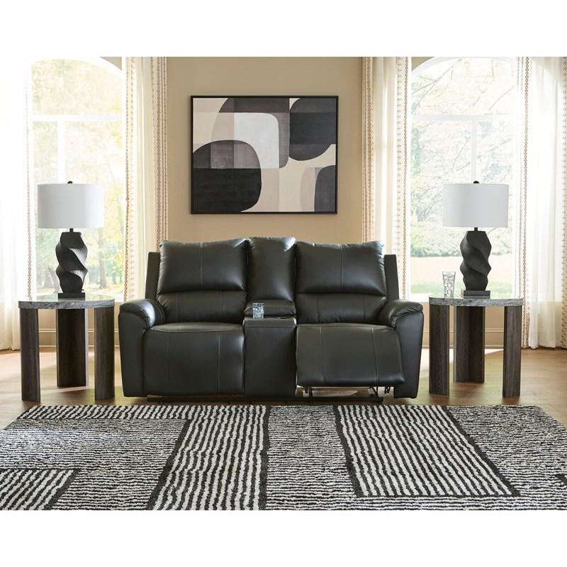 Large Picture of Signature Design by Ashley Glossmore PCU1170094C DBL Reclining Loveseat with Console