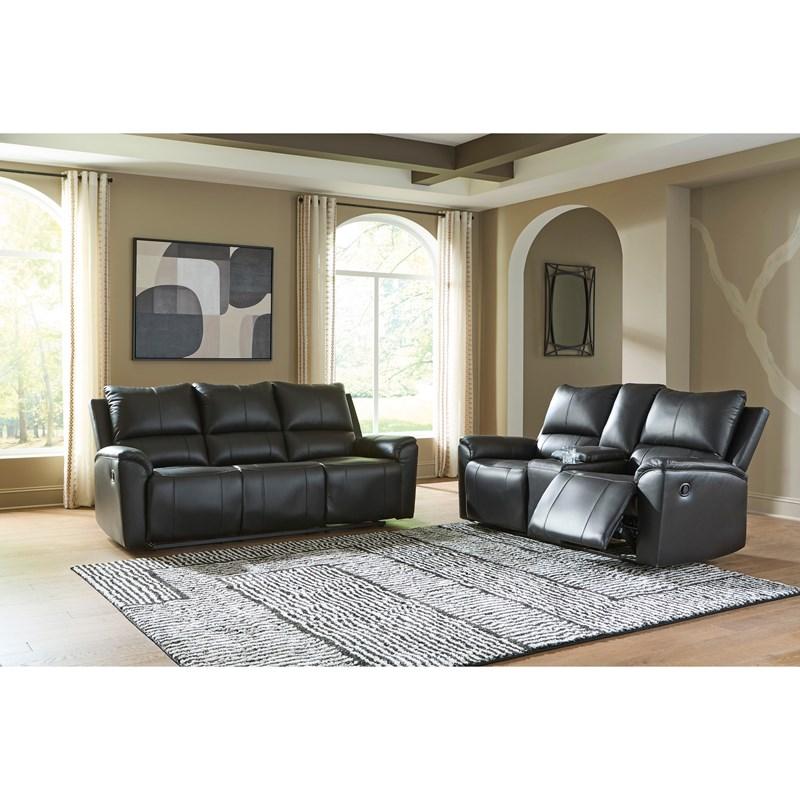 Large Picture of Signature Design by Ashley Glossmore PCU1170094C DBL Reclining Loveseat with Console