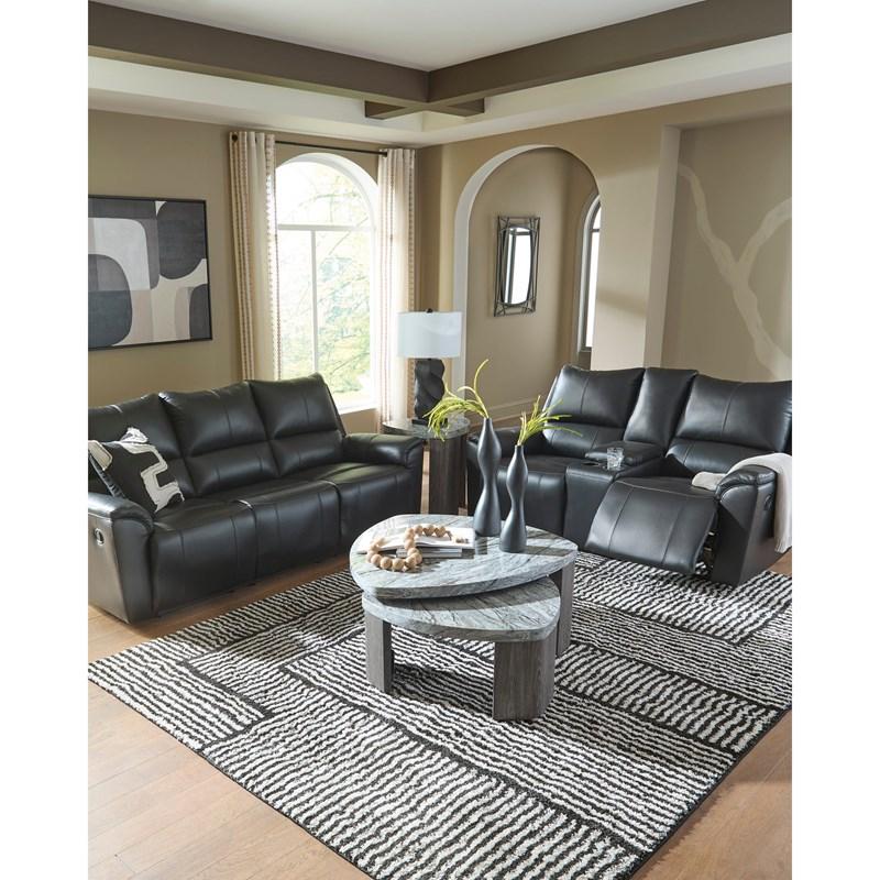 Large Picture of Signature Design by Ashley Glossmore PCU1170094C DBL Reclining Loveseat with Console
