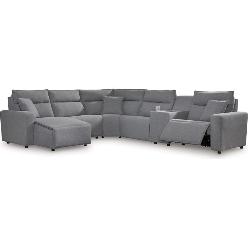 Large Picture of Signature Design by Ashley ModMax II 65906S19C 6 pc Power Reclining Sectional with Chaise