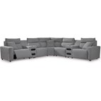 Signature Design by Ashley ModMax II 65906S9C 7 pc Power Reclining Sectional with Audio Consoles
