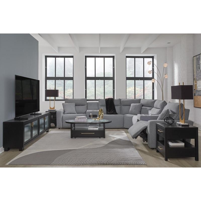 Large Picture of Signature Design by Ashley ModMax II 65906S9C 7 pc Power Reclining Sectional with Audio Consoles