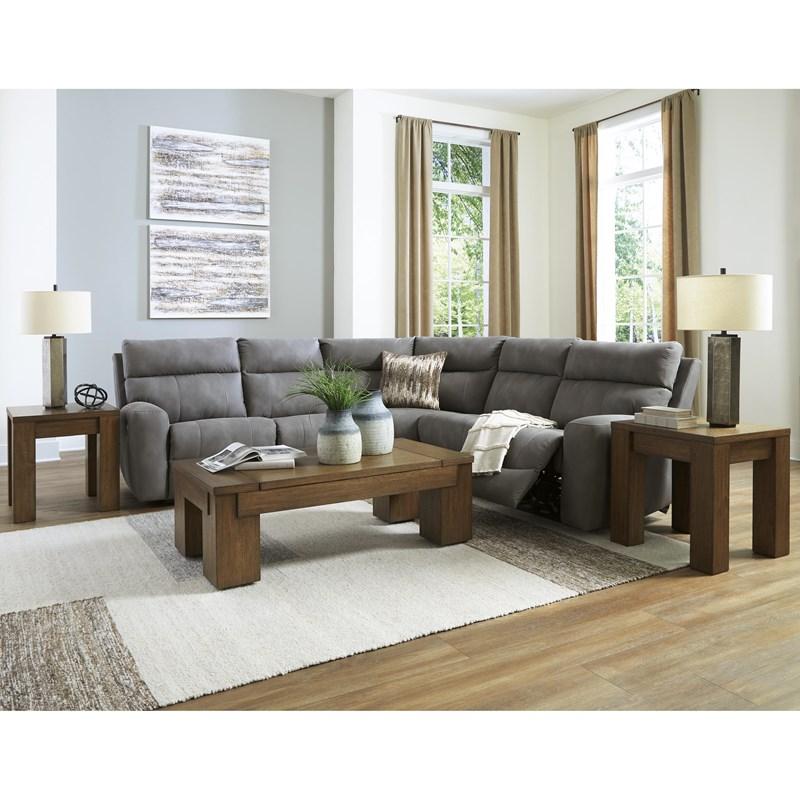 Large Picture of Signature Design by Ashley Next-Gen DuraPella 61003S6C 5 pc Power Reclining Sectional