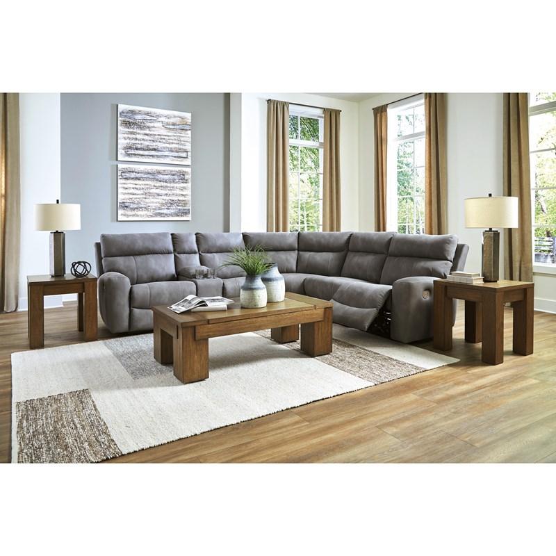 Large Picture of Signature Design by Ashley Next-Gen DuraPella 61003S7C 6 pc Power Reclining Sectional