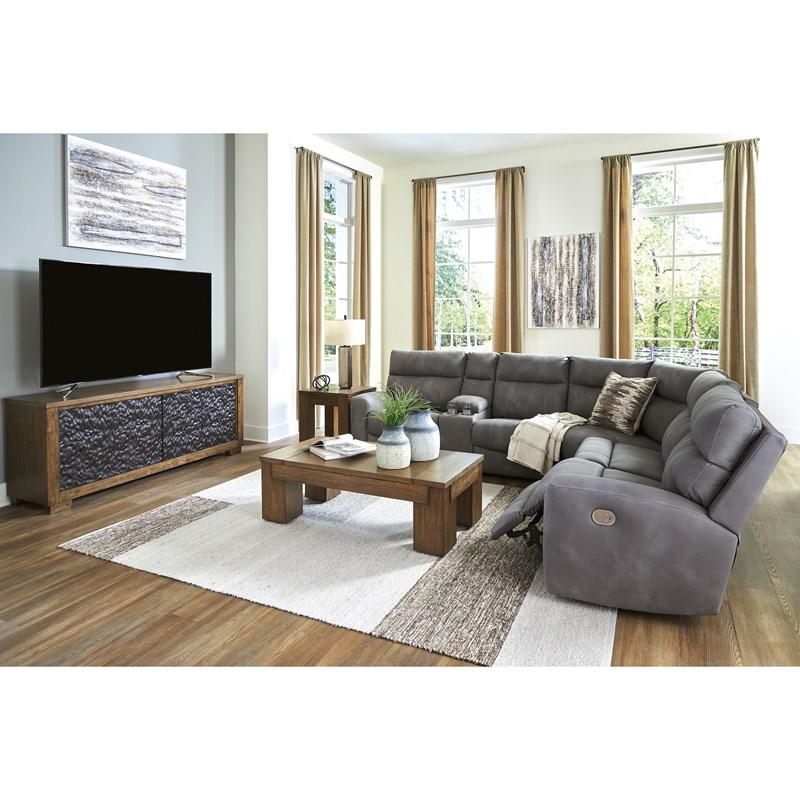 Large Picture of Signature Design by Ashley Next-Gen DuraPella 61003S7C 6 pc Power Reclining Sectional