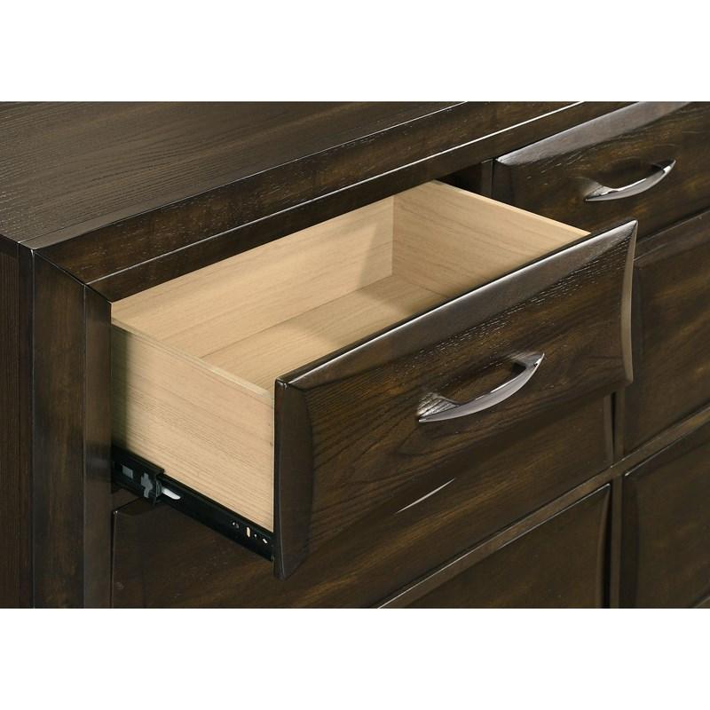 Large Picture of Coaster Furniture Atlas 215973 7-drawer Bedroom Dresser Cabinet - Dark Oak