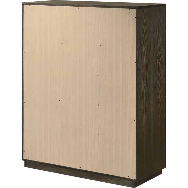 Large Picture of Coaster Furniture Atlas 215975 5-drawer Bedroom Chest of Drawers - Dark Oak