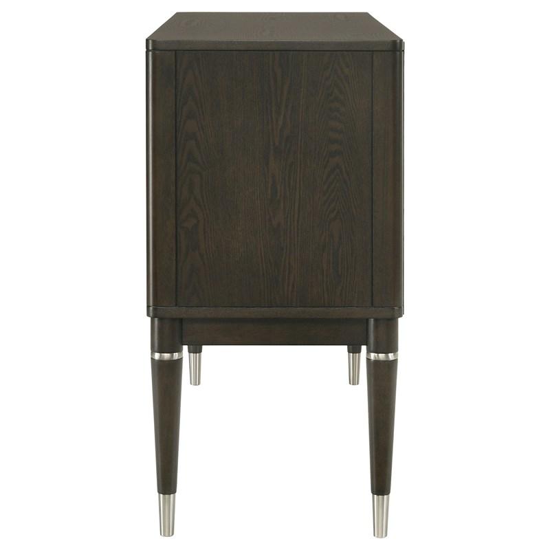 Large Picture of Coaster Furniture Reseda 193675 4-door Dining Sideboard Server with Shelves - Ash Brown