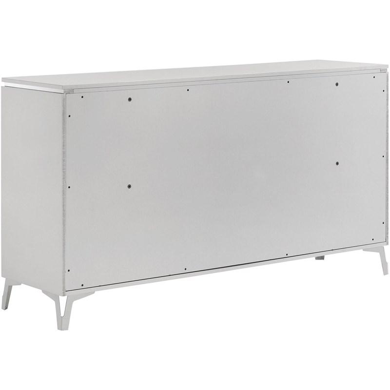 Large Picture of Coaster Furniture Cassia 215793 6-drawer Bedroom Dresser Cabinet - White High Gloss
