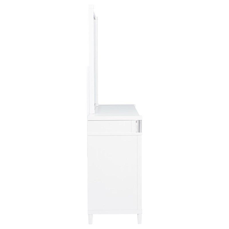 Large Picture of Coaster Furniture Gracemont 225073M 8-drawer Bedroom Dresser with Mirror - White