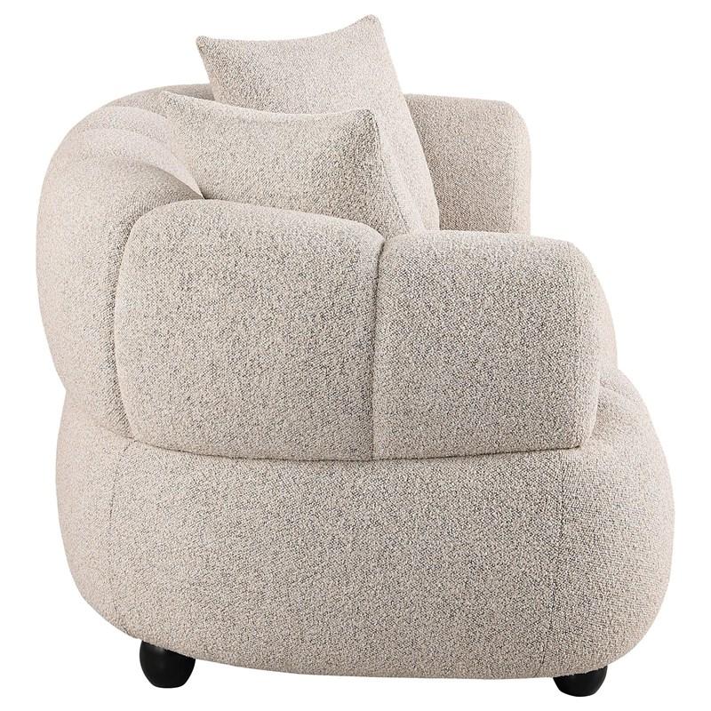 Large Picture of Coaster Furniture Whitney 503722 Contemporary Channel Tufted Woven Fabric Upholstered Loveseat