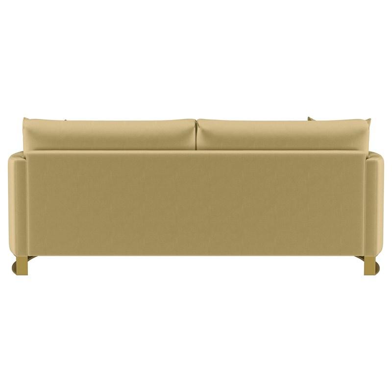 Large Picture of Coaster Furniture Corliss 508824 Upholstered Curved Track Arm Sofa - Camel