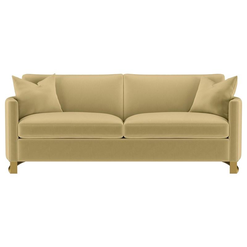 Large Picture of Coaster Furniture Corliss 508824 Upholstered Curved Track Arm Sofa - Camel