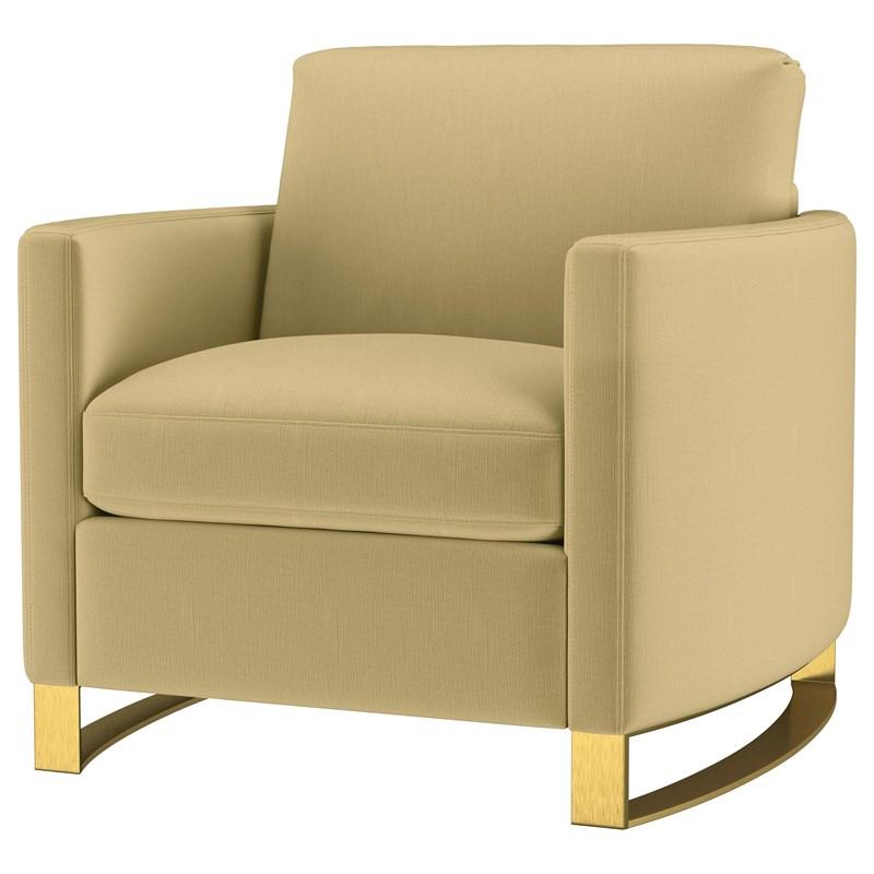 Large Picture of Coaster Furniture Corliss 508826 Upholstered Curved Track Arm Chair - Camel