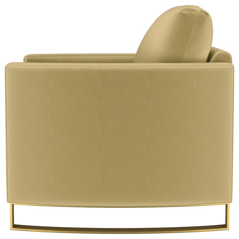 Large Picture of Coaster Furniture Corliss 508826 Upholstered Curved Track Arm Chair - Camel