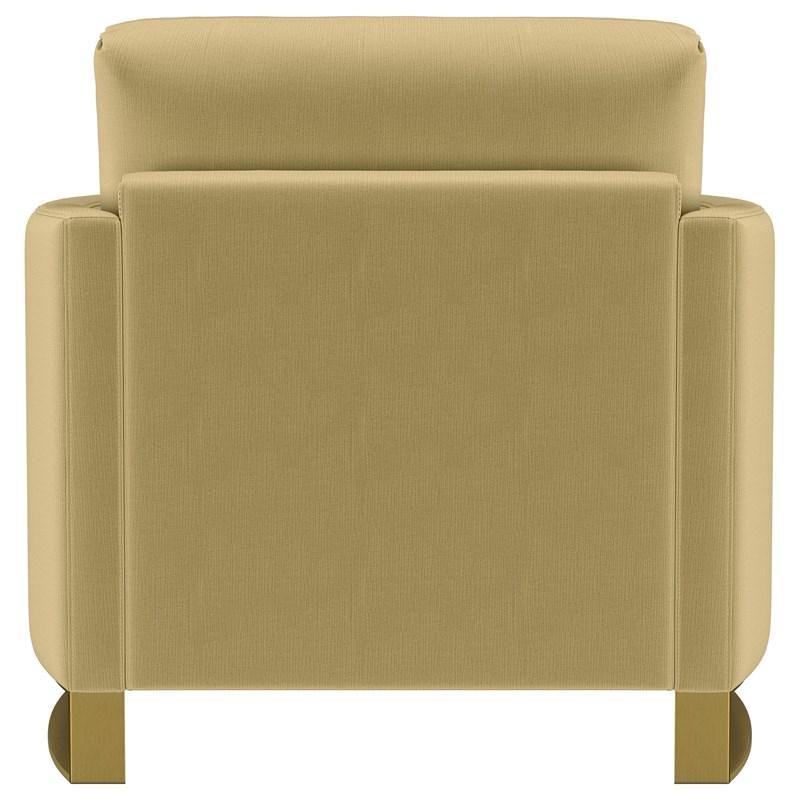 Large Picture of Coaster Furniture Corliss 508826 Upholstered Curved Track Arm Chair - Camel