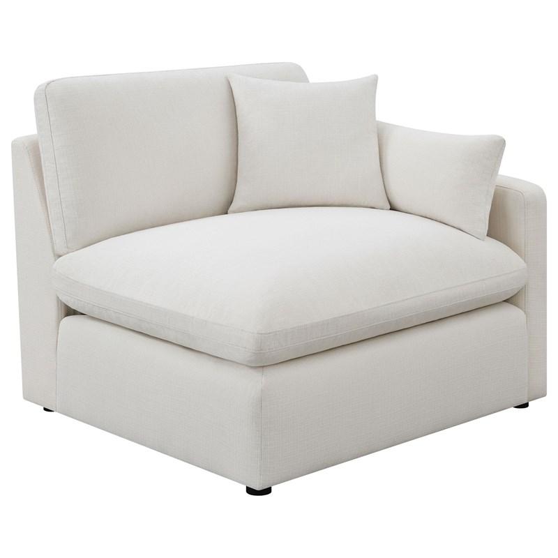 Large Picture of Coaster Furniture Hobson 551451-SETA 5-piece Upholstered Modular Sectional Sofa - Ivory