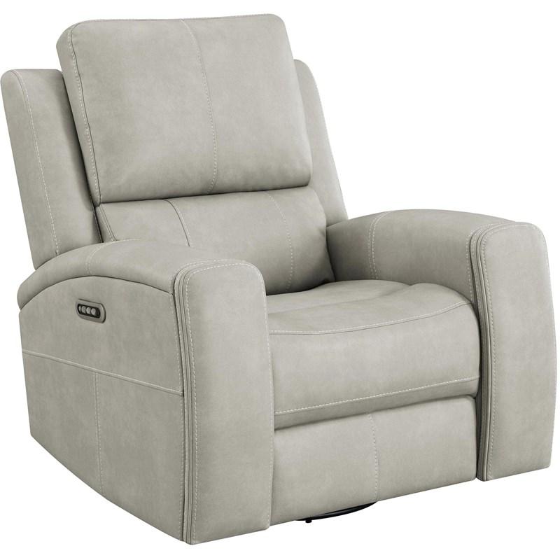 Coaster Furniture Brickston 603436PPP Triple Power Swivel Glider Recliner - Grey (Recliners - Power)