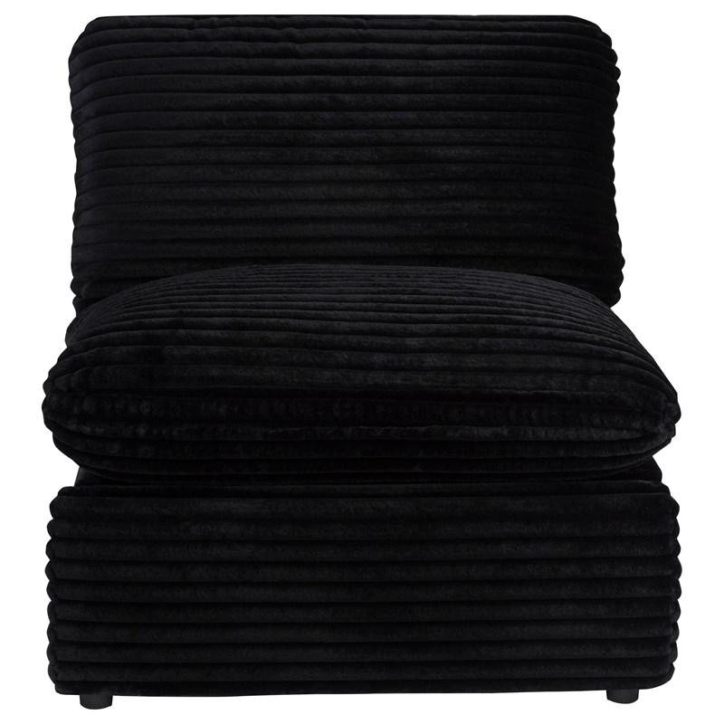 Large Picture of Coaster Furniture Collins 610360ARP Modular Power Armless Recliner - Black