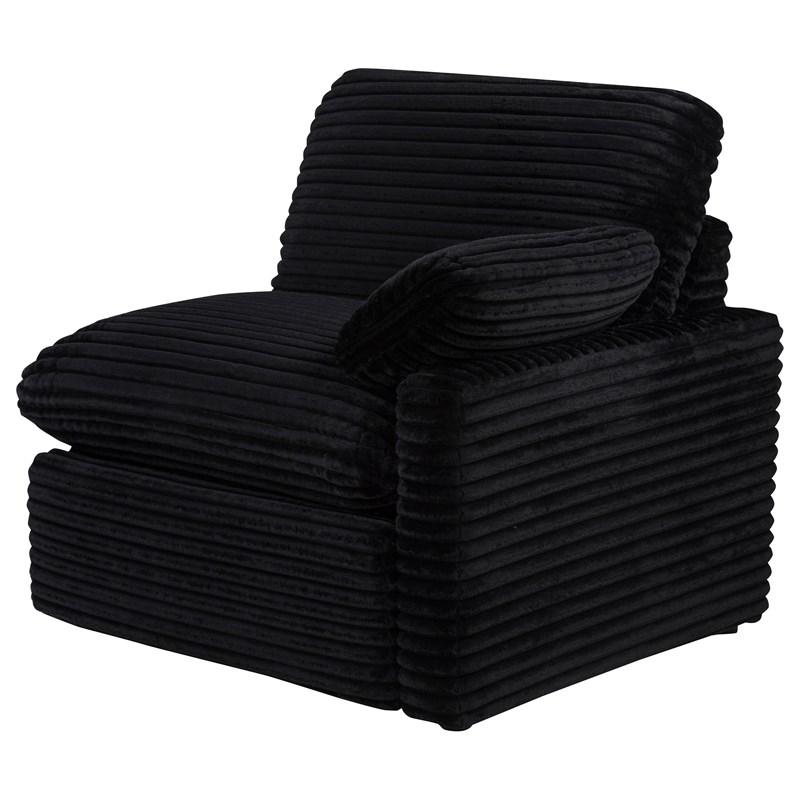 Large Picture of Coaster Furniture Collins 610362P Modular Power Loveseat - Black