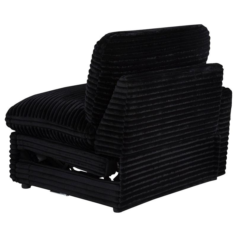 Large Picture of Coaster Furniture Collins 610362P Modular Power Loveseat - Black