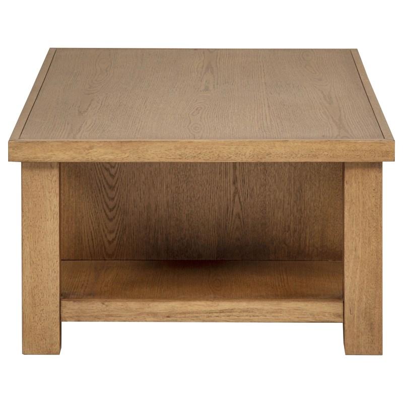 Large Picture of Coaster Furniture Beasley 723328-S3 3-Piece Wood Coffee Table Set - Golden Oak