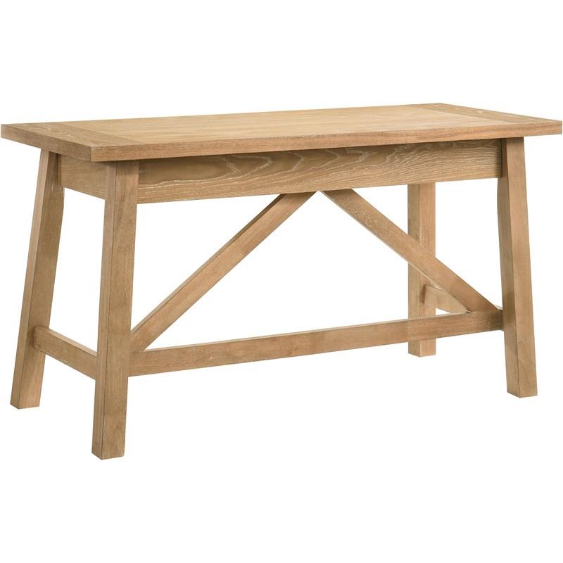 Large Picture of Coaster Furniture Fabian 801605 54-inch 2-drawer Computer Writing Desk  - Distressed Light Brown