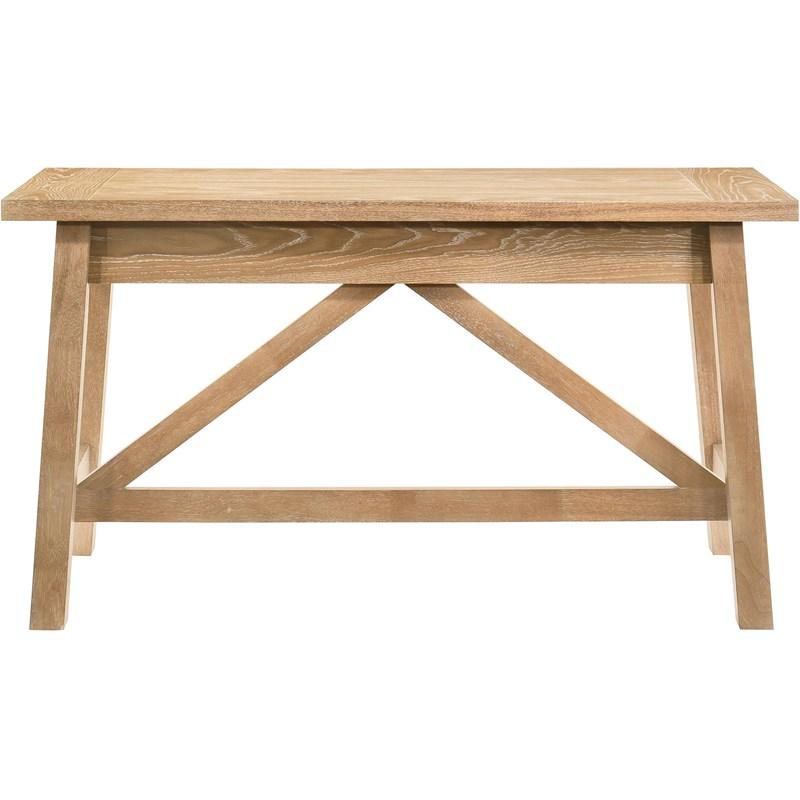Large Picture of Coaster Furniture Fabian 801605 54-inch 2-drawer Computer Writing Desk  - Distressed Light Brown