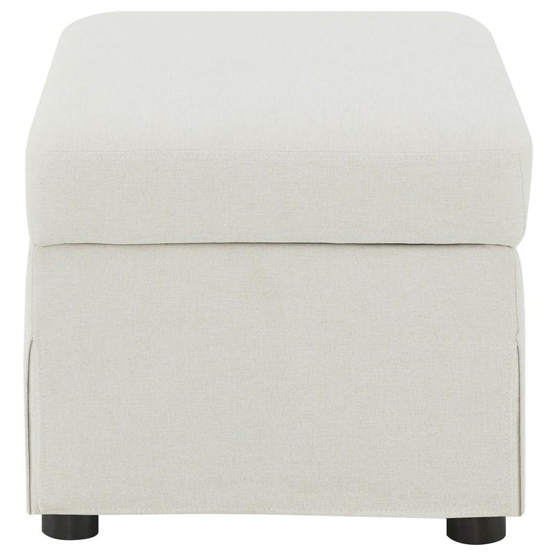 Large Picture of Coaster Furniture Winter 904134 Upholstered Hydraulic Lift Top Storage Ottoman - Beige
