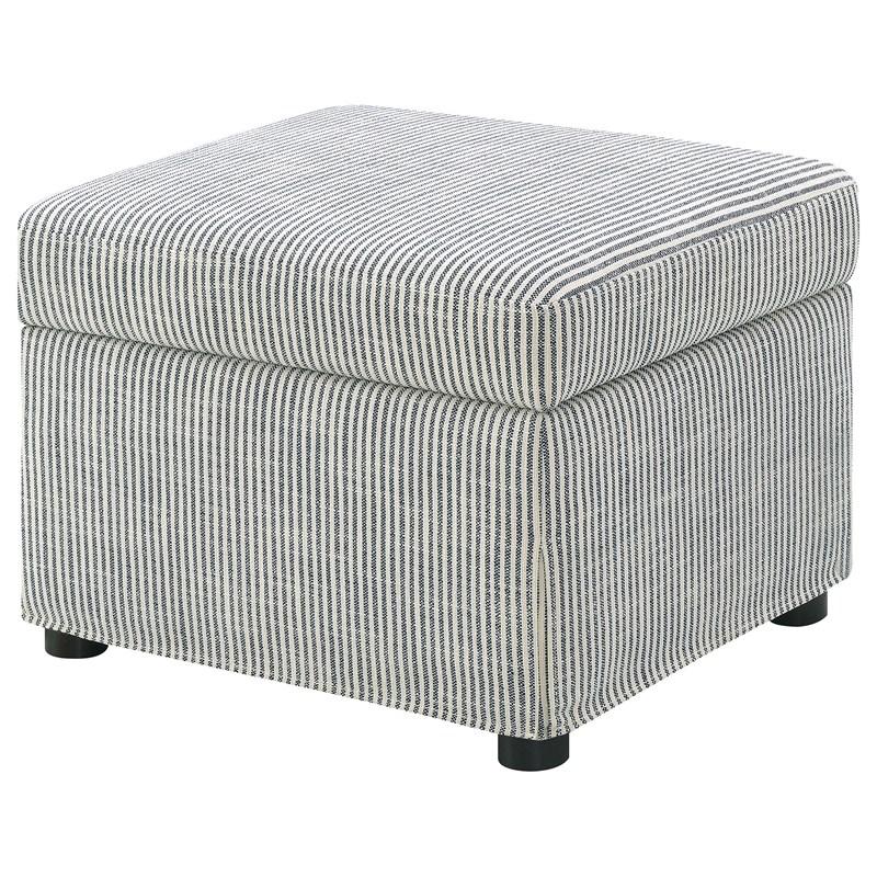 Large Picture of Coaster Furniture Winter 904138 Upholstered Hydraulic Lift Top Storage Ottoman - Grey