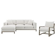 Coaster Furniture Geneva 907509 Boucle Upholstered Wood Arm Accent Chair - Sand (Accent Chairs - Stationary)