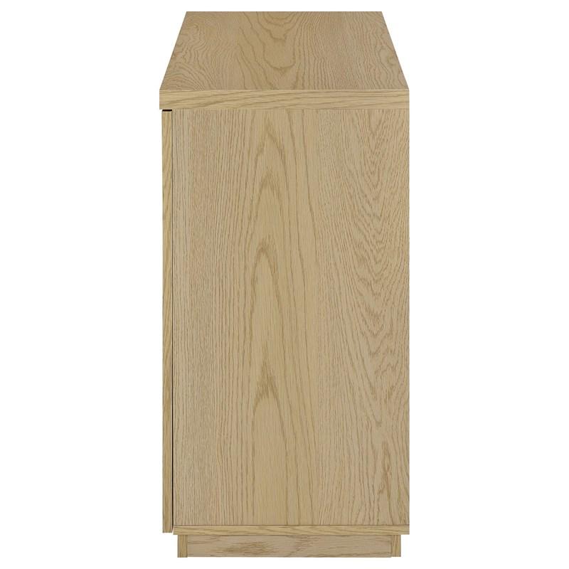 Large Picture of Coaster Furniture Tilbury 950429 2-door Glass Front Accent Display Cabinet - Light Oak
